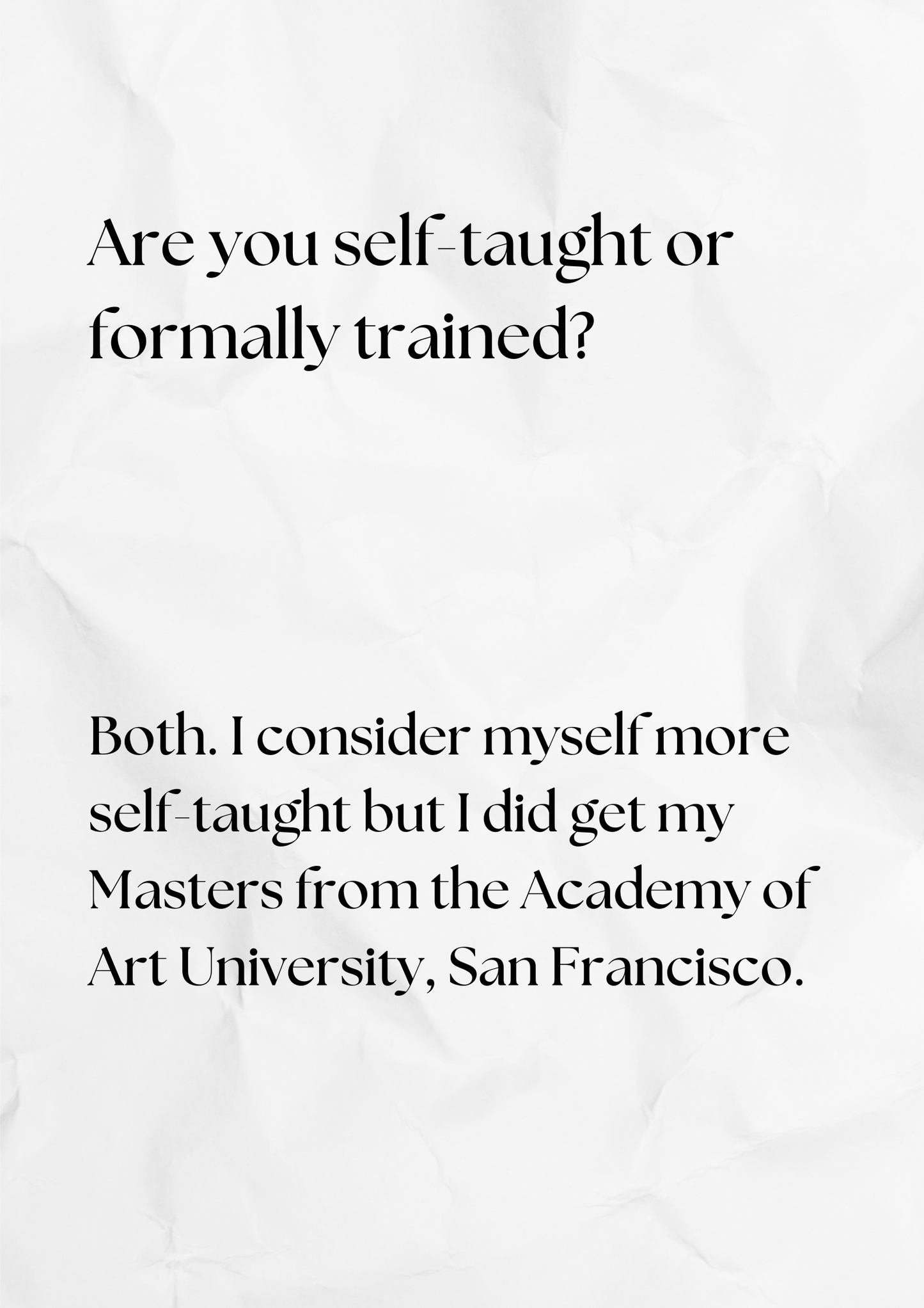 Samuel Are you Self-Taught