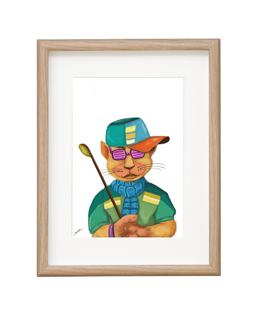 Tiger Golf - Framed with Original Signature